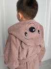 Халат детский махровый с вышивкой "бурый мишка"